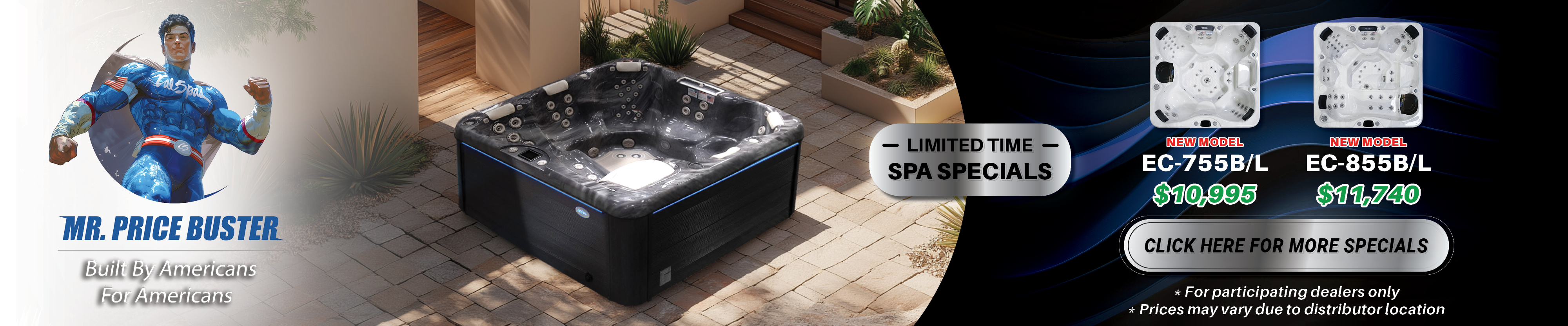 Calspas hot tub being used in a family setting - Seville